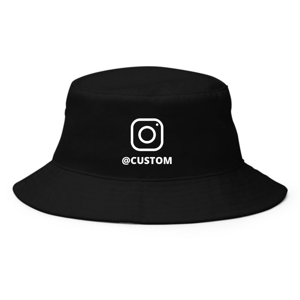 Instagram Hat, Customizable Bucket Hat, IG, Social Media, Funny, Meme